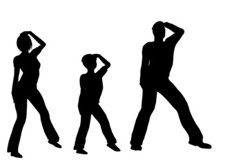 dance family vector