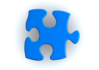 Obraz premium puzzle teil blau