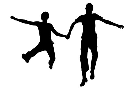 vector jumping couple