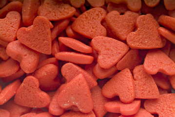 heart shaped Valentine's candies