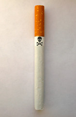 cigarette with skull