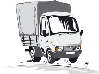 Cartoon delivery / cargo truck 