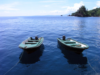 Fototapeta na wymiar zwei Boote
