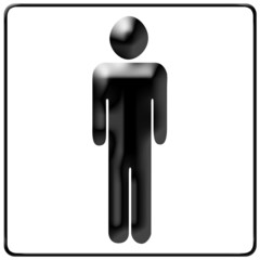 toilettes hommes translucide