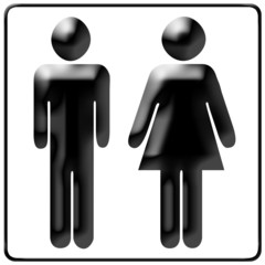 toilettes hommes et femmes