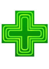 Fototapeta premium Croix de la pharmacie