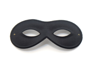 Christmas black mask isolated