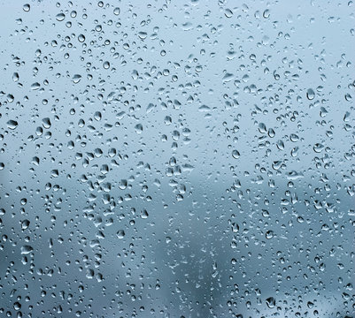 Rain drops on the window