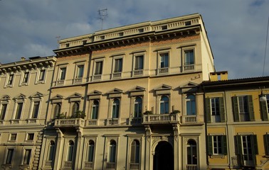 Fototapeta na wymiar Urban architecture of Milan