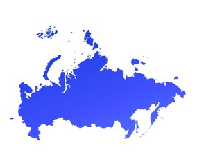 blue gradient Russia map