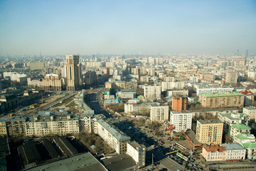 Moscow city center general view 