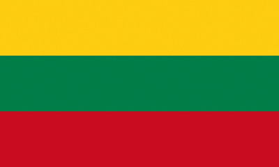 litauen fahne lithuania flag - obrazy, fototapety, plakaty