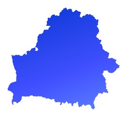 blue gradient Belarus map