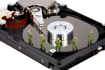 Computer data security concept