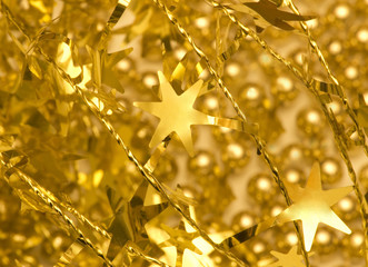 abstract gold stars christmas