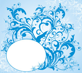 christmas background with space for text - vector