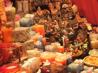 A Christmas Market Stall.