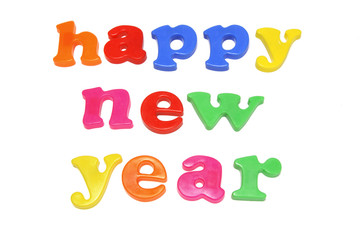 Fototapeta premium Happy New Year Alphabets