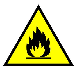 danger flammable sign