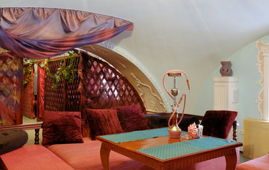 Room for hookah smoking