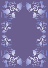 Foliage with Morning glory