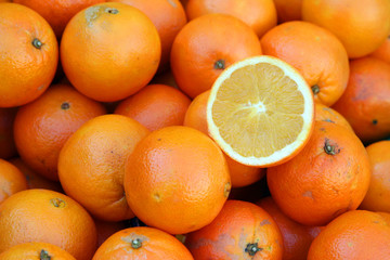 Beautiful Oranges, Roman Market, Italy