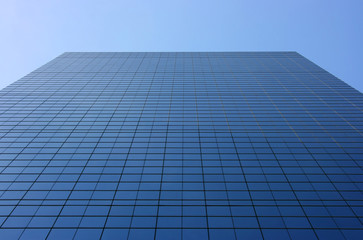 Fototapeta na wymiar Glass facade perspective