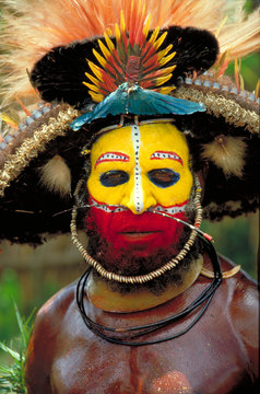 Tribal face (visage tribal) Papua New Guinea