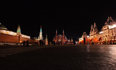 Russia. Red square, night