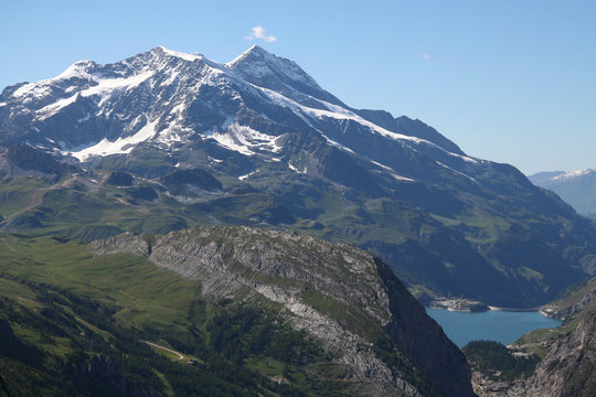 Mont pourri et lac du chevril