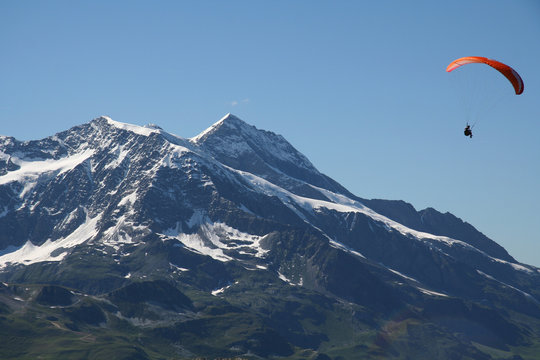 Parapente et Mont Pourri