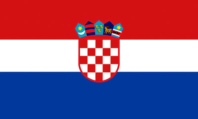Naklejka premium kroatien fahne croatia flag