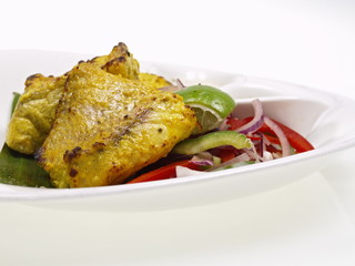 indischer tandoori red snapper filet