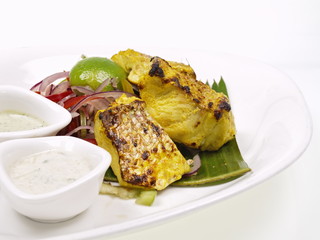 indischer tandoori red snapper filet