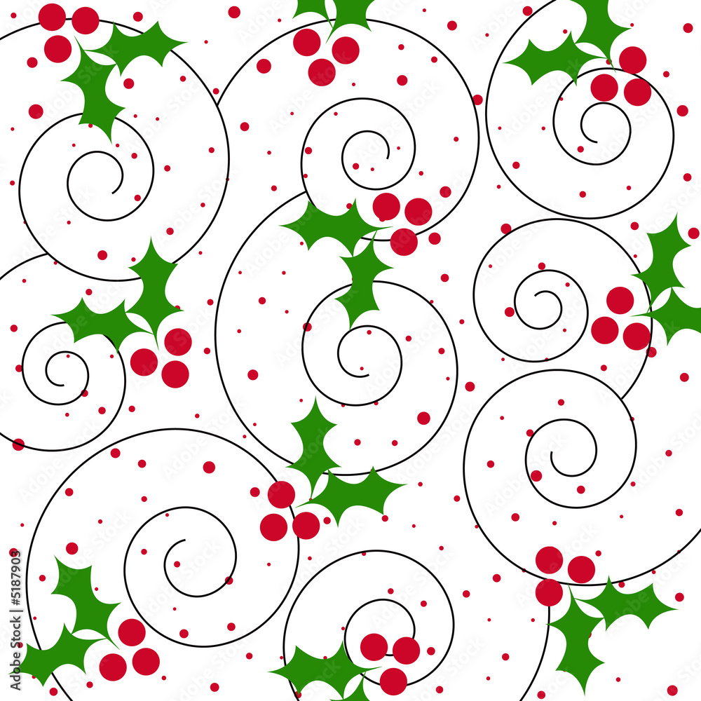 Poster Holly pattern