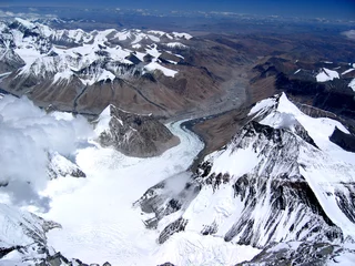 Crédence de cuisine en verre imprimé K2 himalaya