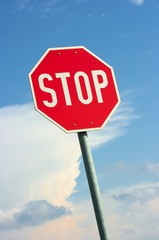 Obraz premium Stop sign