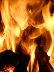 Flames or fire