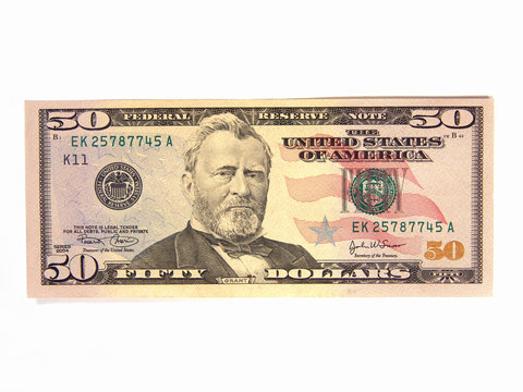 United states 50 dollar bill hi-res stock photography and images