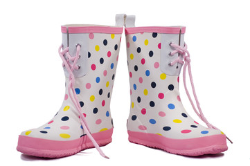 Boots with Polka Dots