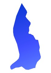 blue gradient map of Liechtenstein