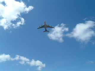 Airbus A380 dans le ciel