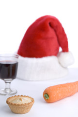 Gifts left for Santa and his reindeer on Christmas eve