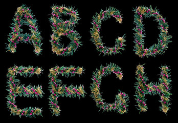 christmas alphabet - letters