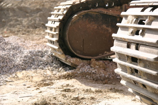 detalle de excavadora