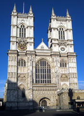 Fototapeta na wymiar Westminster Abbey, London, fasada zachodnia