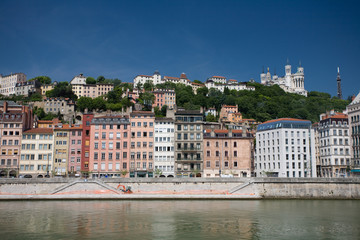 Fototapeta premium Lyon quais de saone
