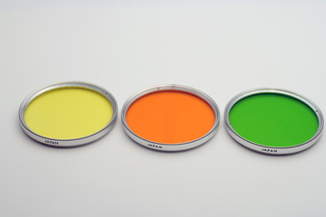 Three photographic filters