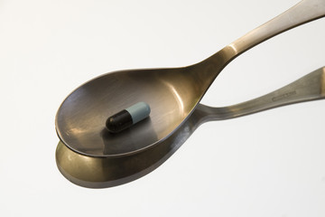 spoon with capsule