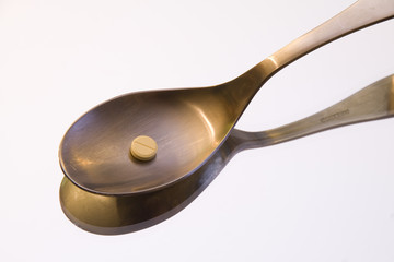 spoon with medicine